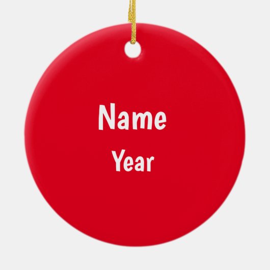 Moonshiner Man Medallion Kerstannament Keramisch Ornament (Achterkant)