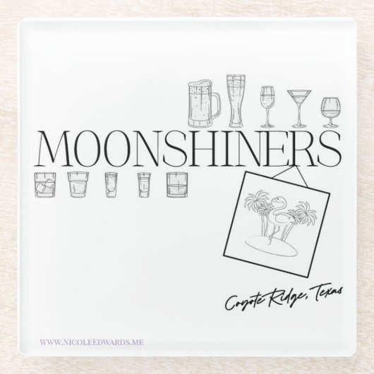 Moonshiners Glass Onderzetter (Voorkant)