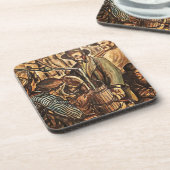 Moonshiners Making White Lightning Whiskey Liquor Bier Onderzetter (Linkerzijde)