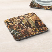 Moonshiners Making White Lightning Whiskey Liquor Bier Onderzetter (Linkerzijde)