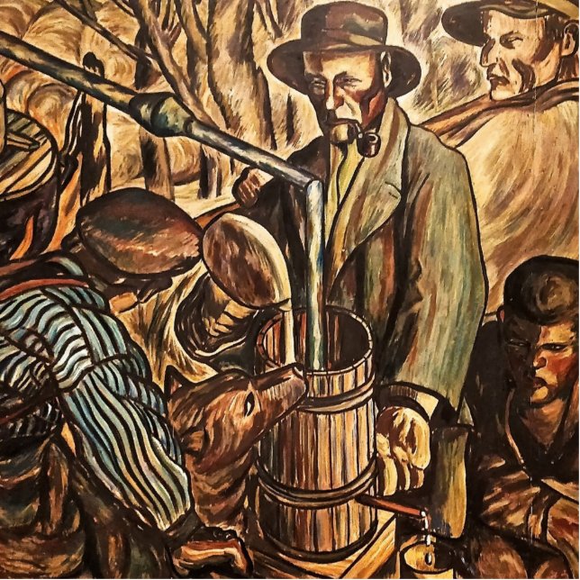 Moonshiners Making White Lightning Whiskey Liquor Fotobeeldje Ornament (Voorkant)