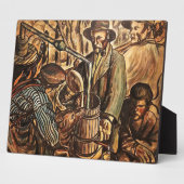 Moonshiners Making White Lightning Whiskey Liquor Fotoplaat (Zijkant)