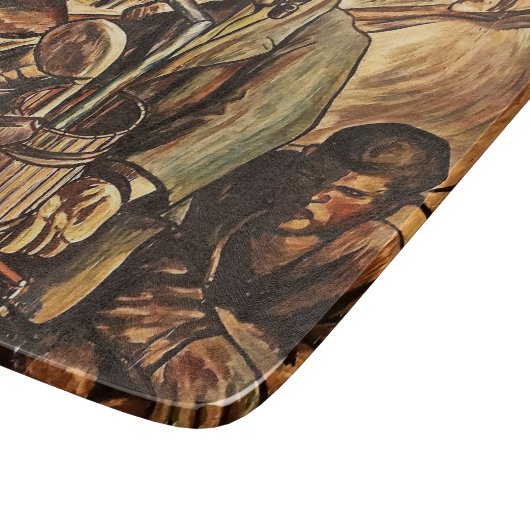 Moonshiners Making White Lightning Whiskey Liquor Snijplank (Hoek)