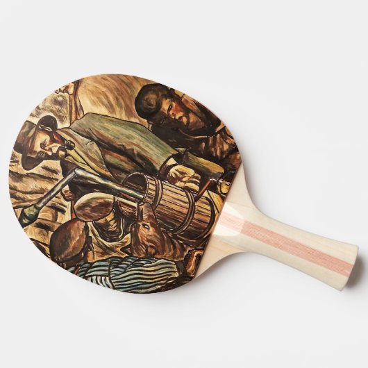 Moonshiners Making White Lightning Whiskey Liquor Tafeltennisbatje (Zijkant)