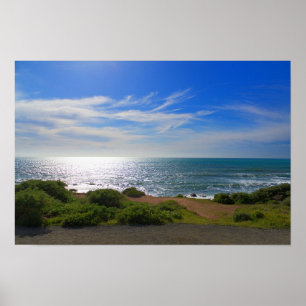 Moonstone Beach Kustlijn - Cambria, Californië Poster