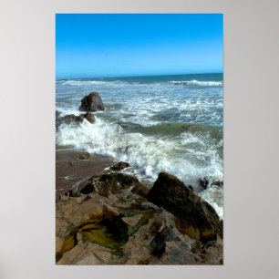 Moonstone Beach Rocks - Cambria, Californië Poster