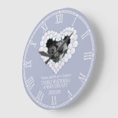 Moonstone bedekt met blauwe bruiloft grote klok (Hoek)