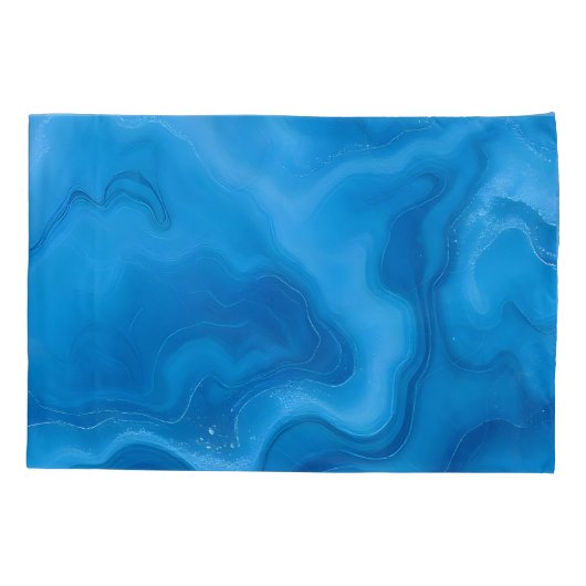 Moonstone Blauw- Kussensloop (Achterkant)