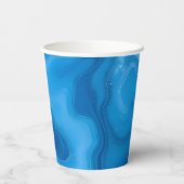 Moonstone Blue Papieren Bekers (Achterkant)