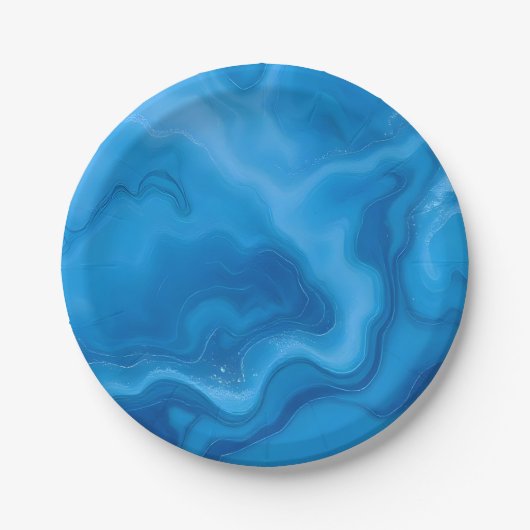 Moonstone Blue Papieren Bordje (Voorkant)