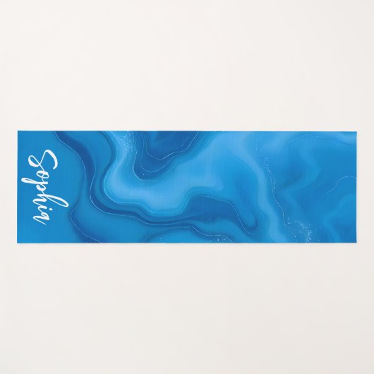 Moonstone Blue Yogamat (Voorkant (horizontaal))