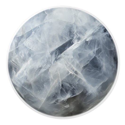 moonstone-edelsteenpatroon keramische knop (Voorkant)