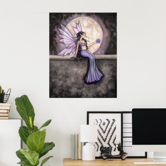 Moonstone Fairy Poster van Molly Harrison (Thuiskantoor)