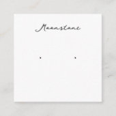 Moonstone Oorbel Sieraden Display Kaart (Voorkant)