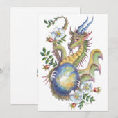 Moonstone & Roos Dragon - lege kaart (Voorkant / Achterkant)