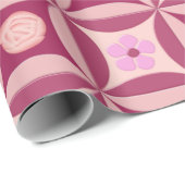 MoonStone-Roos en Cherry-ventilator in de deur Cadeaupapier (Rol Hoek)