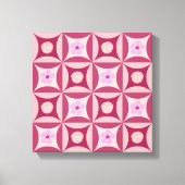 MoonStone-Roos en Cherry-ventilator in de deur Canvas Afdruk (Voorkant)