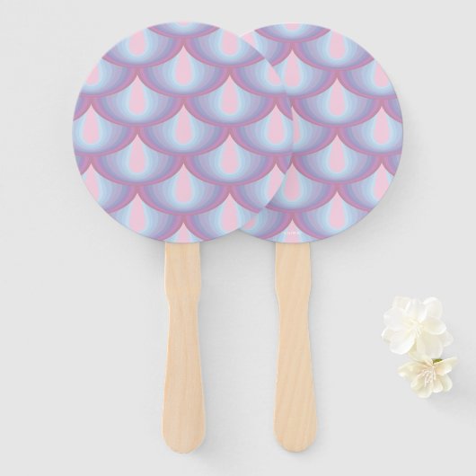 Moonstone Scales Hand Fans Handwaaier (Voorkant en achterkant)