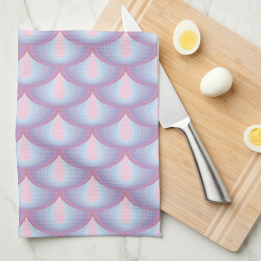 Moonstone Scales Kitchen Towel Theedoek (Quarter Fold)