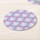 Moonstone Scales Paper-Onderzetters Ronde Kartonnen Onderzetter (Gebogen)