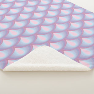 Moonstone Scales Sherpa Blanket Sherpa Deken