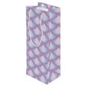 Moonstone Scales Wine Gift Bag Wijn Cadeautas (Achterkant Gekanteld)