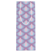 Moonstone Scales Wine Gift Bag Wijn Cadeautas (Achterkant)