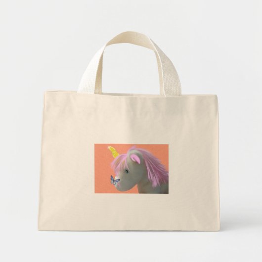 Moonstone the Unicorn Mini Tote Bag (Voorkant)