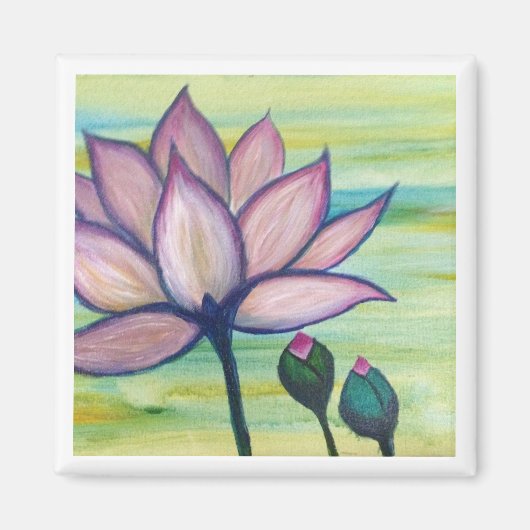 Moonstudio - Roze Lotus Magneet (Voorkant)