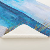 Moonstudio - St. Andrew's Beach Sherpa Blanket Deken (3/4)