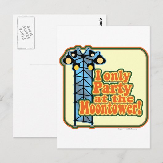 Moontower Party Briefkaart (Voorkant / Achterkant)