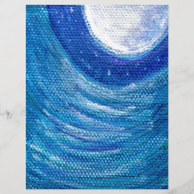 Moonverlichte golven en cirkels (Voorkant)