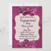 Moonvista Bloemen Bruiloft Verloving Uitnodiging (Voorkant)