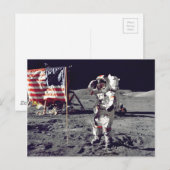 Moonwalk Apollo 17 Briefkaart (Voorkant / Achterkant)