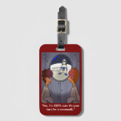 Moonwalk Bagagelabel (Voorkant (verticaal))