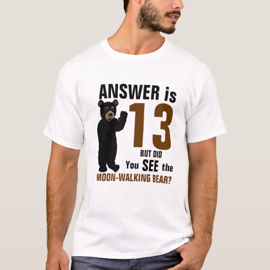 Moonwalkend Beer shirt (Voorkant)