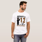 Moonwalkend Beer shirt (Voorkant volledig)