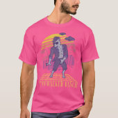 Moonwalker Ranch Weerwolf Dansen Retro Sunset Ufo T-shirt (Voorkant)