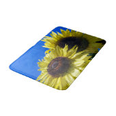 Moonwalker Zonnebloemen reikend naar de hemel Badmat (Gekanteld)