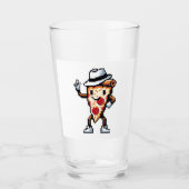 Moonwalking Pizza - Legendarische Pop Slice Art Glas (Voorkant)