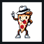Moonwalking Pizza - Legendarische Pop Slice Art Poster<br><div class="desc">Stap in een wereld waar pop-iconen en pizza botsen in de 'Moonwalking Pizza - Legendary Pop Slice Art'. Dit unieke design brengt een pizzastuk tot leven met een onmiskenbare pop muziekflair, versierd met een stijlvolle fedora en met de iconische moonwalk dance. Ideaal voor zowel pop muziek liefhebbers en pizzaliefhebbers, dit...</div>
