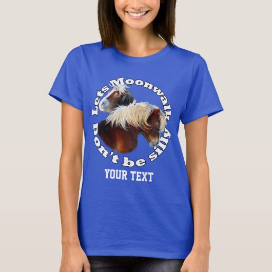 Moonwalking Shetland pony T-shirt (Voorkant)