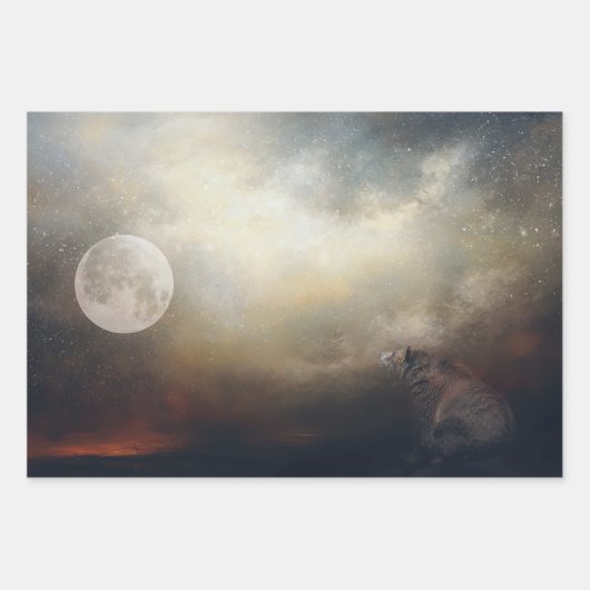 Moonwatcher Beer Art Decoupage Papier Inpakpapier Vel (Voorkant)