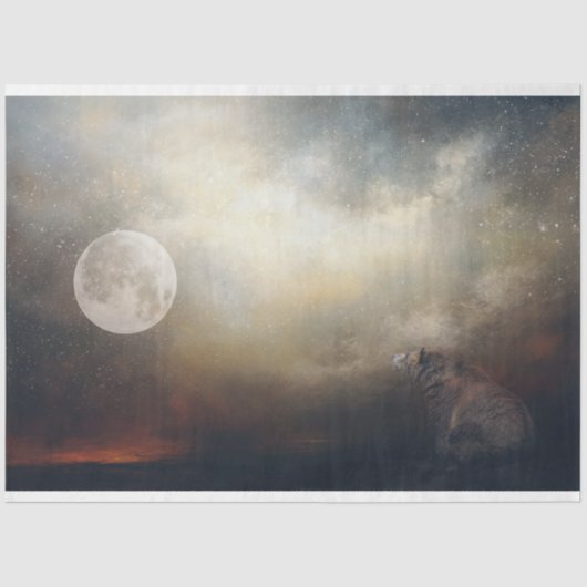 Moonwatcher Beer Art Decoupage Tissuepapier (Voorkant)