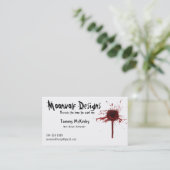 Moonwolf Design visitekaartje (Staand voorkant)