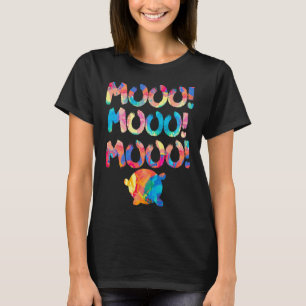 Mooo Koe Mooo Mooo Uier Berk Ik Ben Een Koe Schild T-shirt