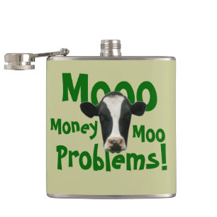 Mooo Money Moo Problemen Funny Cow Heupfles