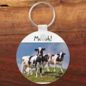 Moooh! Button Sleutelhanger (Voorkant)