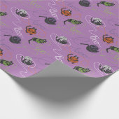Moooi verward paarse inpakpapier (Hoek)