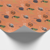 Moooi-verwarde oranje inpakpapier (Hoek)